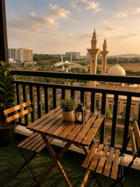 Service Residence for Sale at Suria Jelutong - Ashraff Daniel - Balcony - PropertyGuru.com.my