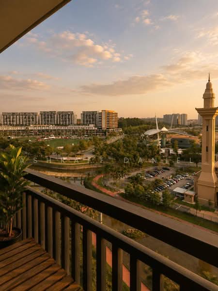 Service Residence for Sale at Suria Jelutong - Ashraff Daniel - Balcony - PropertyGuru.com.my