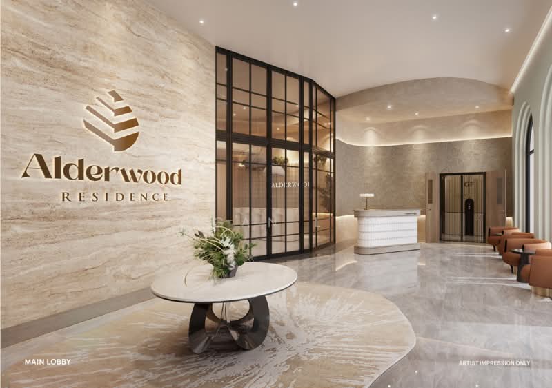 Service Residence for Sale at Alderwood Residence - Cogan Law - Lobby - PropertyGuru.com.my