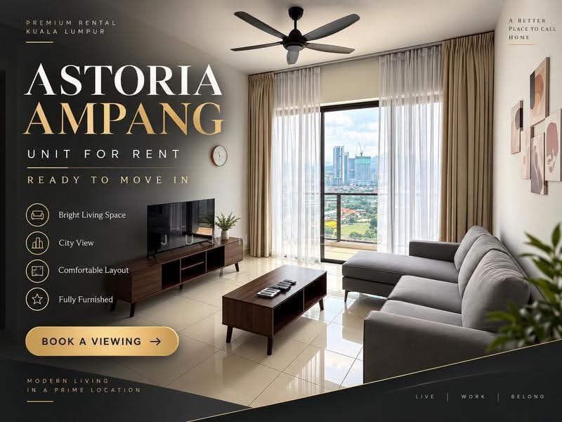 Kediaman Servis untuk Disewa di Astoria Ampang - Junn Wong - Living Room - PropertyGuru.com.my