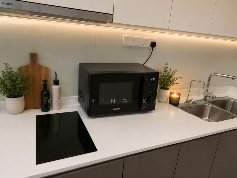 Service Residence for Rent at Megah Rise - Koo Ying Kang - Kitchen - PropertyGuru.com.my