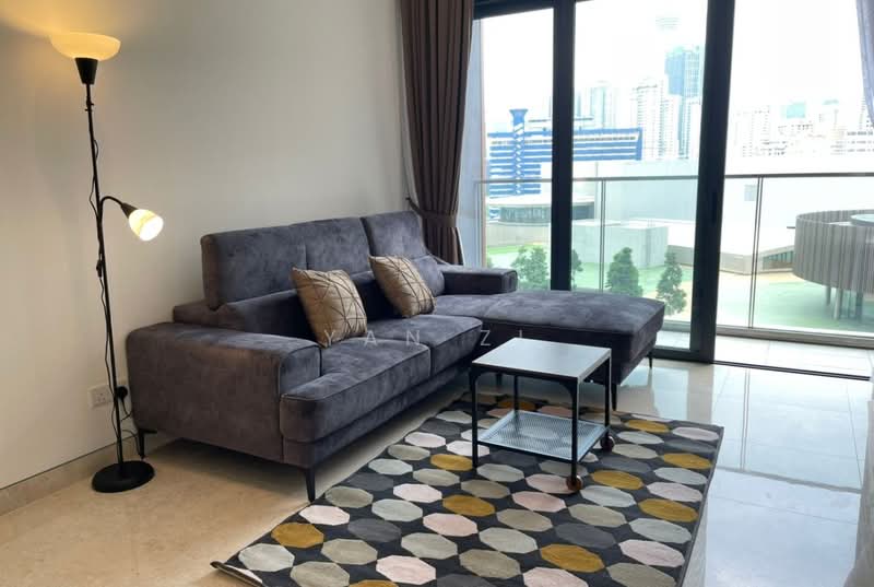 Service Residence for Rent at Lucentia Residences - Yan Zi - Living Room - PropertyGuru.com.my