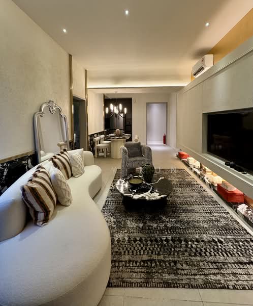 Servis Apartment untuk Dijual di Arunya @ KL North - Willy Kung - Living Room - PropertyGuru.com.my