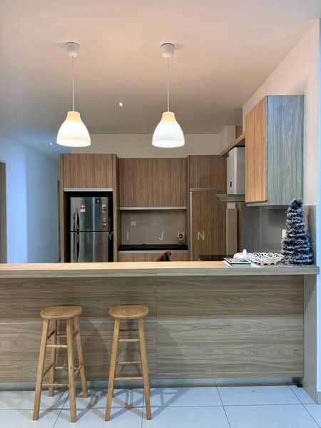 Service Residence for Rent at TRiGON Luxury Residences - Yi Jun - Kitchen - PropertyGuru.com.my