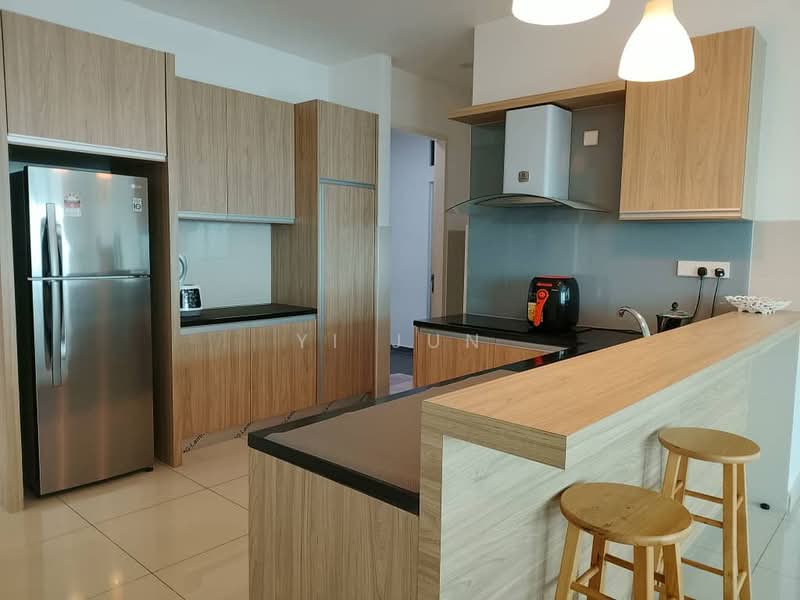 Service Residence for Rent at TRiGON Luxury Residences - Yi Jun - Kitchen - PropertyGuru.com.my