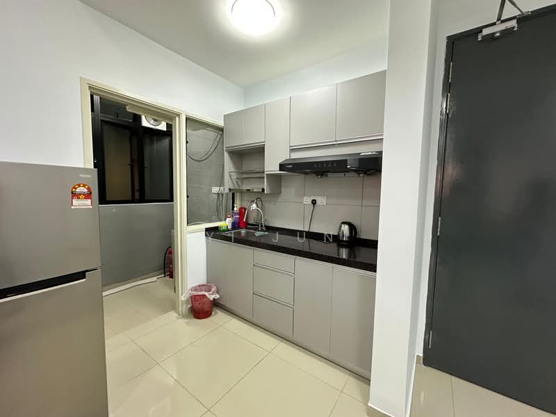 Servis Apartment untuk Disewa di Amani Residence - Yi Jun - Kitchen - PropertyGuru.com.my