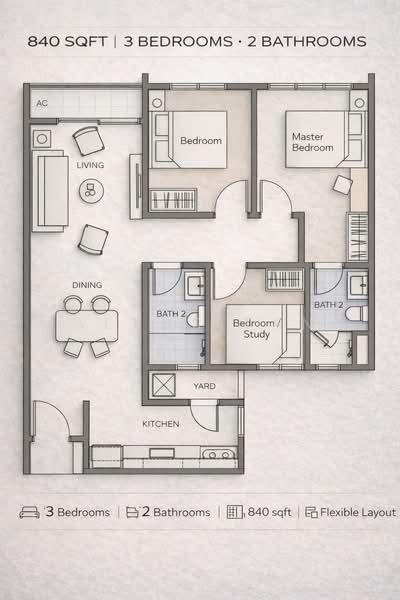 Servis Apartment untuk Dijual di Tuan Straits Residency - Aetos Tan - PropertyGuru.com.my