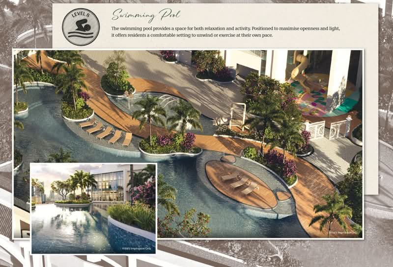 Servis Apartment untuk Dijual di Tuan Straits Residency - Aetos Tan - Pool - PropertyGuru.com.my