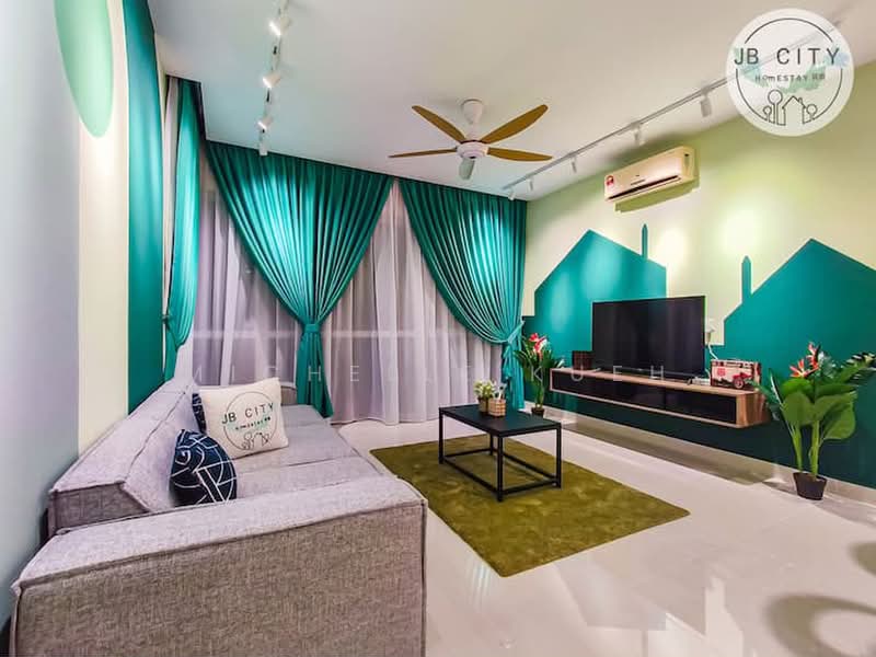 Service Residence for Rent at Medini Signature - Michelle Kueh - Living Room - PropertyGuru.com.my