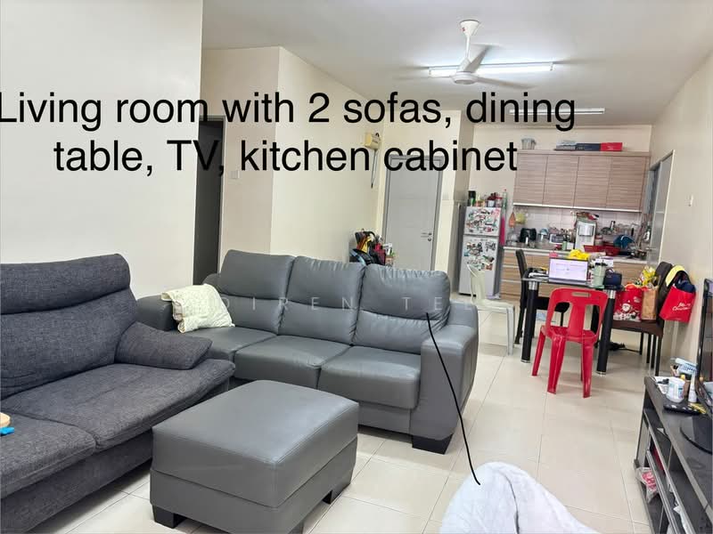 Kondominium untuk Dijual di Platinum Lake PV 12 - Diren Tee - Living Room - PropertyGuru.com.my