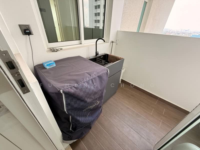 Service Residence for Rent at TriTower Residence @ Johor Bahru Sentral - Fu Heng Chong - Balcony - PropertyGuru.com.my