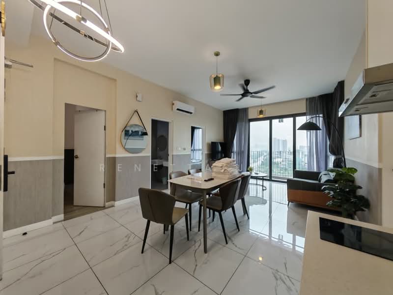Servis Apartment untuk Disewa di Cubic Botanical - Renetta Jau - Living Room - PropertyGuru.com.my