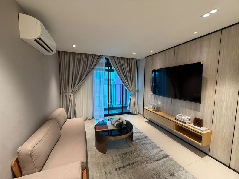 Service Residence for Sale at Bodaiju Residences - Eric Foo - Living Room - PropertyGuru.com.my