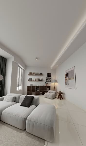 Service Residence for Sale at Vista Tiara (MBW Bay) - Lucas Loh - Living Room - PropertyGuru.com.my