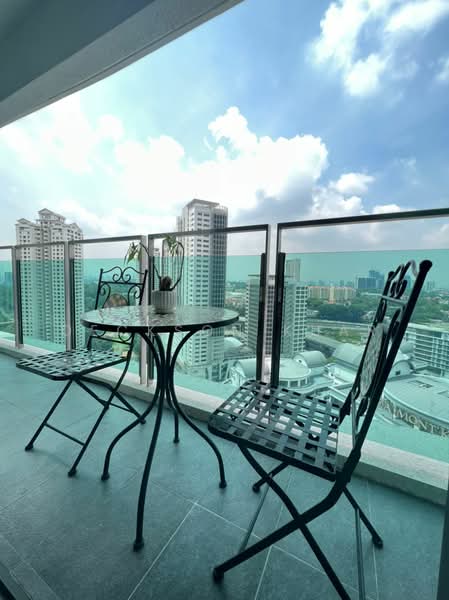 Service Residence for Rent at Ooak Serviced Apartments @ Kiara 163 - Deckson Kuar - Balcony - PropertyGuru.com.my