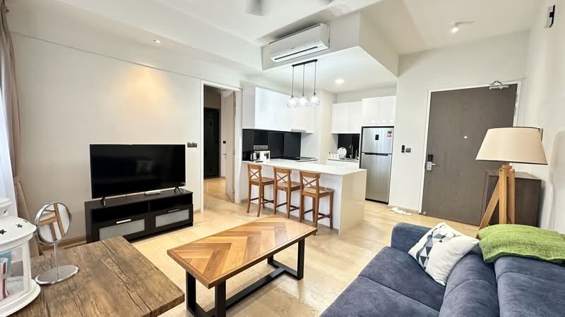 Service Residence for Rent at Star Residences One - Tim Siow - Living Room - PropertyGuru.com.my