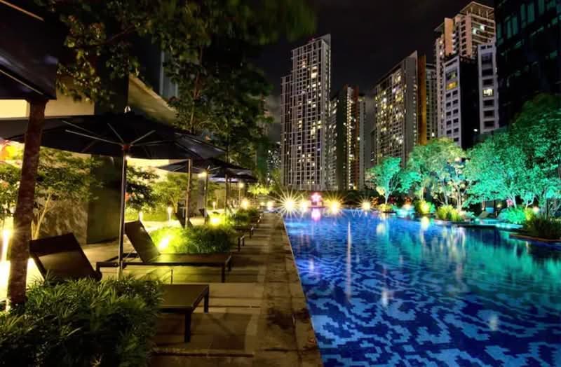 Service Residence for Rent at Star Residences One - Tim Siow - Pool - PropertyGuru.com.my