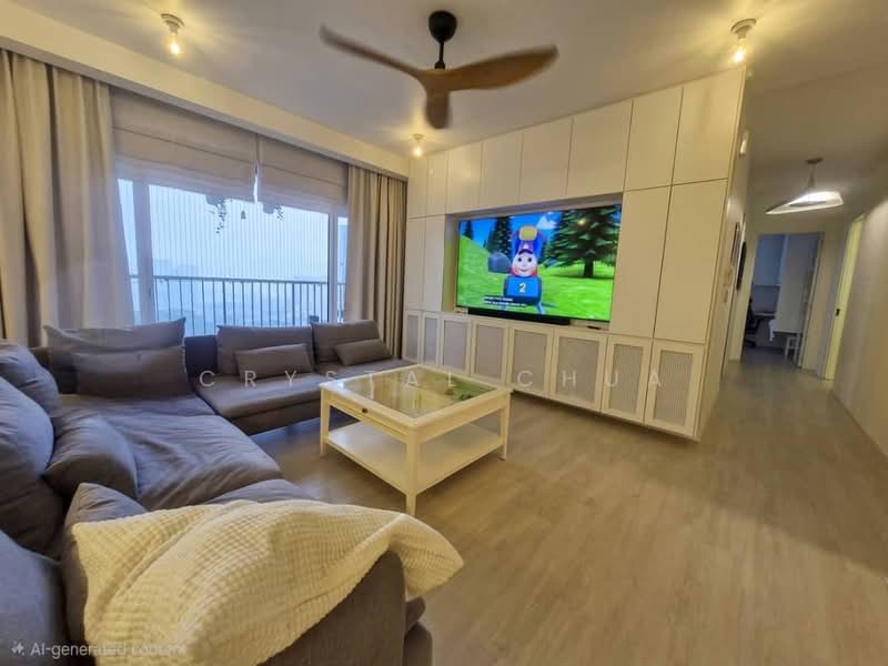 Condominium for Rent at South Brooks - Crystal Chua - Living Room - PropertyGuru.com.my