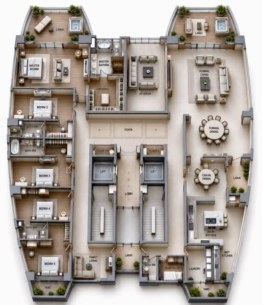 Kondominium untuk Dijual di The Cove Condominium - Billy Teh - Master Bedroom - PropertyGuru.com.my