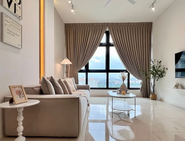 Kediaman Servis untuk Dijual di Paradigm Residence - Michelle Kueh - Living Room - PropertyGuru.com.my