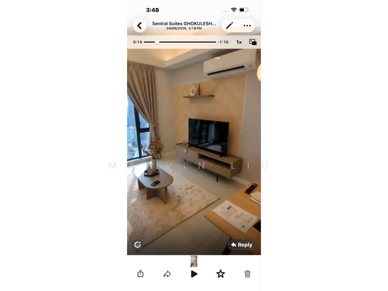 Kediaman Servis untuk Disewa di The Sentral Suites - Marvin Liu - Living Room - PropertyGuru.com.my