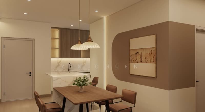 Service Residence for Sale at The Rosewoodz @ Bukit Jalil - Yik Chuen - Dining Room - PropertyGuru.com.my