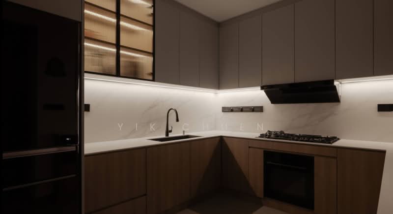 Servis Apartment untuk Dijual di Reflection Residences - Yik Chuen - Kitchen - PropertyGuru.com.my