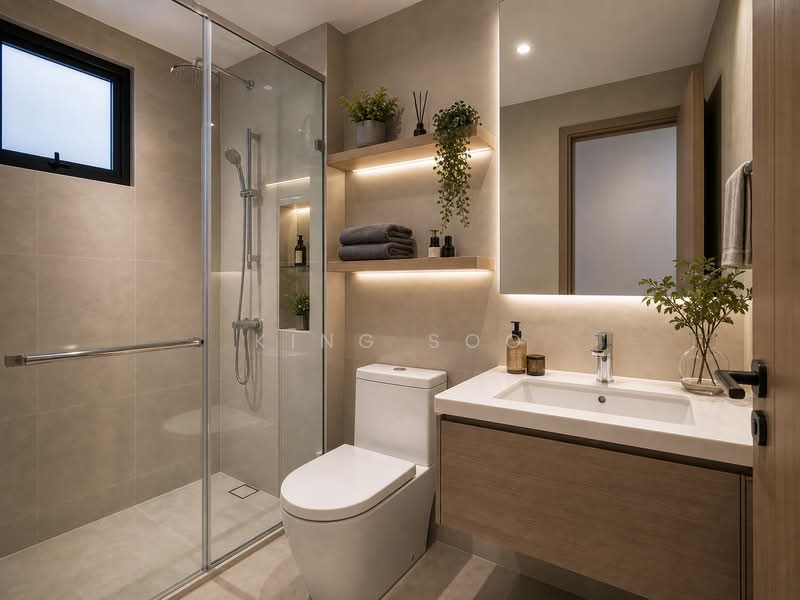 Kediaman Servis untuk Dijual di Armani Hallson KLCC - King Soo - Bathroom - PropertyGuru.com.my