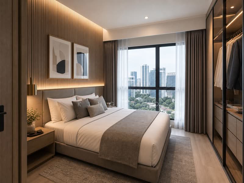 Kediaman Servis untuk Dijual di Armani Hallson KLCC - King Soo - Bedroom - PropertyGuru.com.my