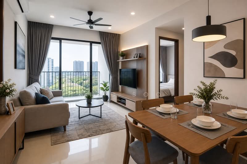 Servis Apartment untuk Dijual di Binastra Cochrane - King Soo - Living Room - PropertyGuru.com.my