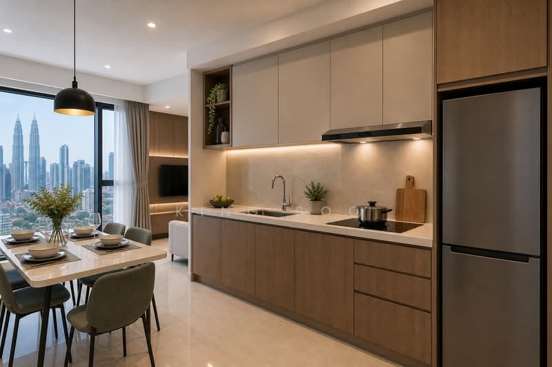 Condominium for Sale at Oaka Residences - King Soo - Kitchen - PropertyGuru.com.my
