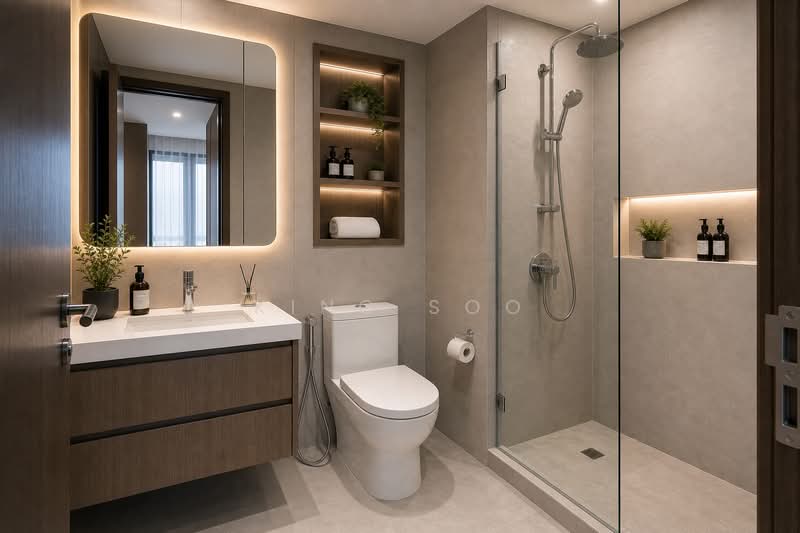 Kondominium untuk Dijual di Veridian Residence - King Soo - Bathroom - PropertyGuru.com.my