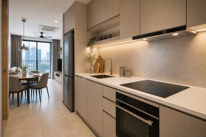Servis Apartment untuk Dijual di Hampton Height Damansara - King Soo - Kitchen - PropertyGuru.com.my