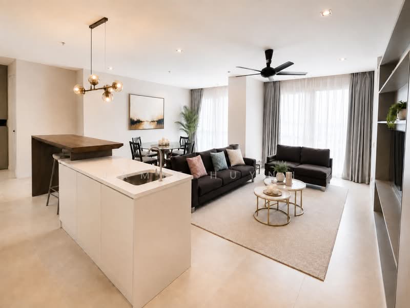 Kediaman Servis untuk Dijual di Lumi Tropicana Serviced Residence - Jamie Huynh - Living Room - PropertyGuru.com.my