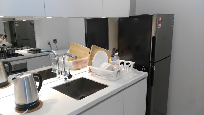 Condominium for Sale at Vortex KLCC - Simon G A Tan - Fully equipped kitchen with fridge freezer, kettle - PropertyGuru.com.my