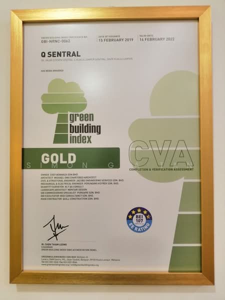 Office for Sale in Kl Sentral (Kuala Lumpur) - Simon G A Tan - Gold medal Green Building Index - PropertyGuru.com.my