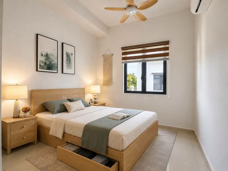 2-storey Terraced House for Rent in Eco Spring (Johor Bahru) - Noctis Tan - Bedroom - PropertyGuru.com.my