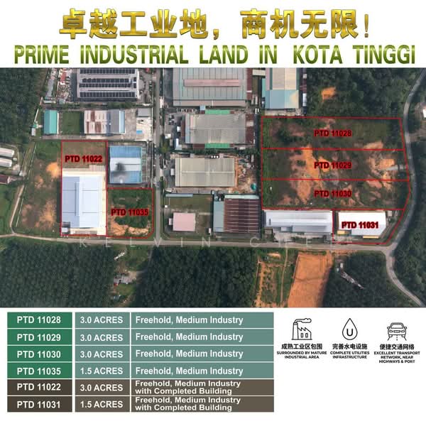 Tanah Perindustrian untuk Dijual di Kota Tinggi (Johor) - Kelvin Chee - Exterior - PropertyGuru.com.my