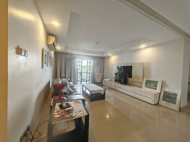 Kondominium untuk Dijual di The Straits View Condominium - Werner Kee - Living Room - PropertyGuru.com.my