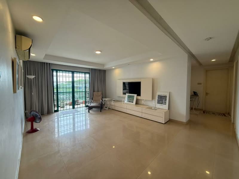 Kondominium untuk Dijual di The Straits View Condominium - Werner Kee - Living Room - PropertyGuru.com.my