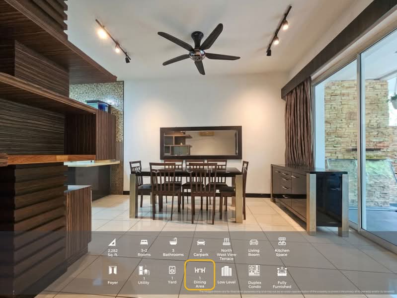 Condominium for Rent at Armanee Terrace - KS Chen - Dining Room - PropertyGuru.com.my
