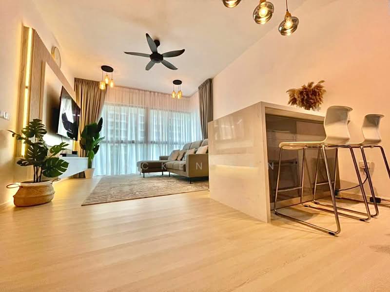 Service Residence for Sale at Cantara Residences - Hacken Gan - Living Room - PropertyGuru.com.my