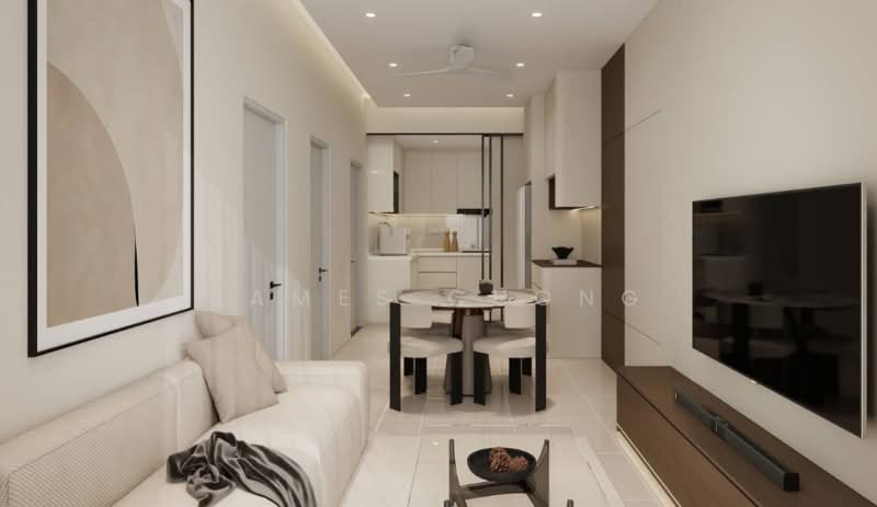 Service Residence for Sale at Gaya Residency - James Chong - Living Room - PropertyGuru.com.my