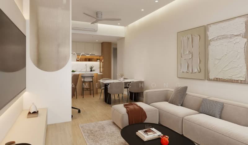 Service Residence for Sale at Gaya Residency - James Chong - Living Room - PropertyGuru.com.my