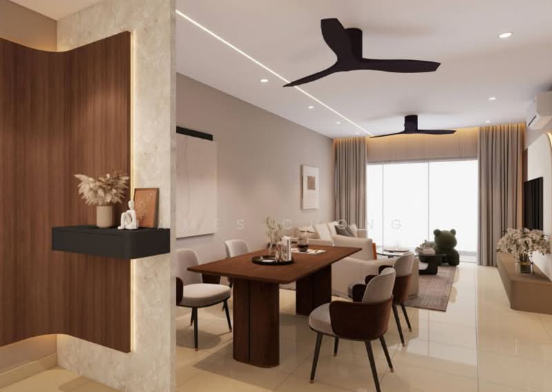 Kediaman Servis untuk Dijual di Alanis Residence - James Chong - Living Room - PropertyGuru.com.my