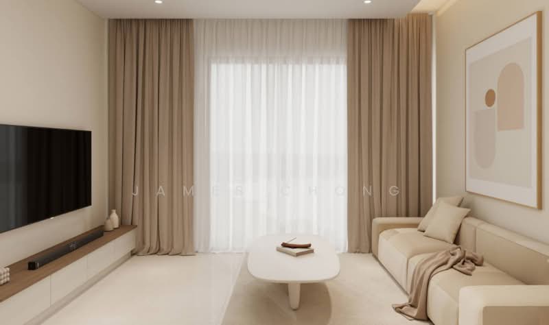 Servis Apartment untuk Dijual di Sunway Gandaria - James Chong - Living Room - PropertyGuru.com.my
