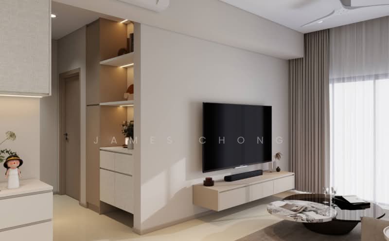 Service Residence for Sale at You City 3 - James Chong - Living Room - PropertyGuru.com.my