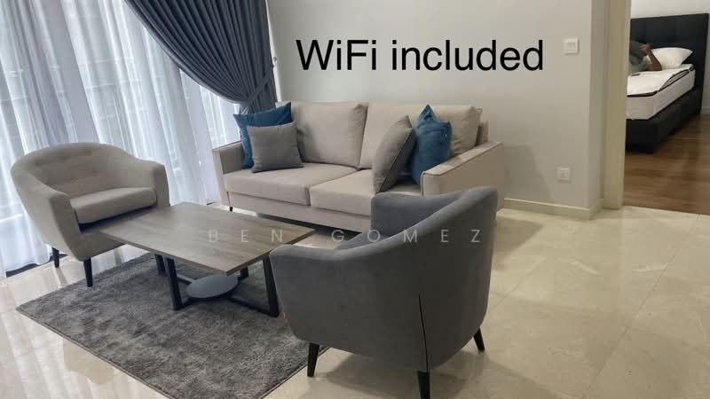 Kediaman Servis untuk Disewa di Vogue Suites One - Ben Gomez - Living Room - PropertyGuru.com.my