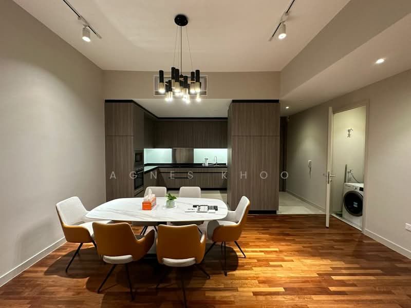 Service Residence for Rent at Straits Residences - Agnes Khoo - Dining Room - PropertyGuru.com.my
