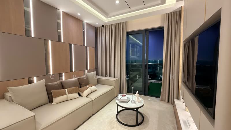 Service Residence for Sale at Pinnacle Bukit Gambier - Carson Chuah - Living Room - PropertyGuru.com.my